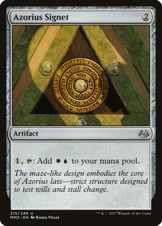 Azorius Signet [Modern Masters 2017] | Tabernacle Games