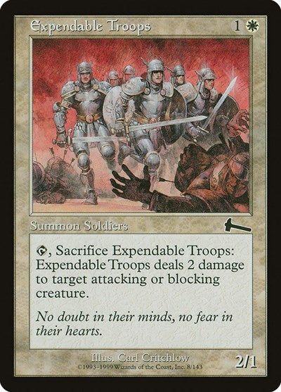 Expendable Troops [Urza's Legacy] | Tabernacle Games