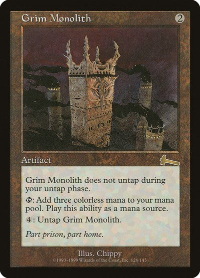 Grim Monolith [Urza's Legacy] | Tabernacle Games