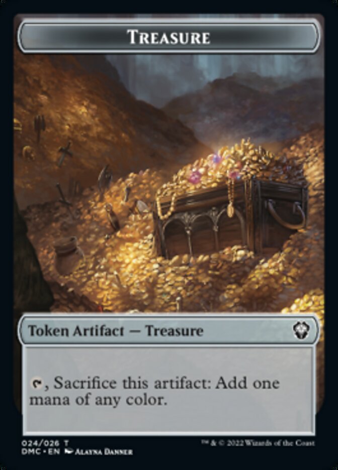 Treasure Token [Dominaria United Commander Tokens] | Tabernacle Games