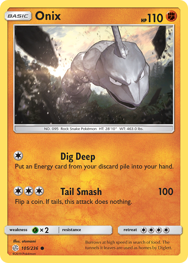 Onix (105/236) [Sun & Moon: Cosmic Eclipse] | Tabernacle Games