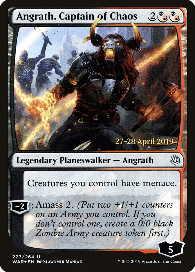 Angrath, Captain of Chaos  [War of the Spark Prerelease Promos] | Tabernacle Games