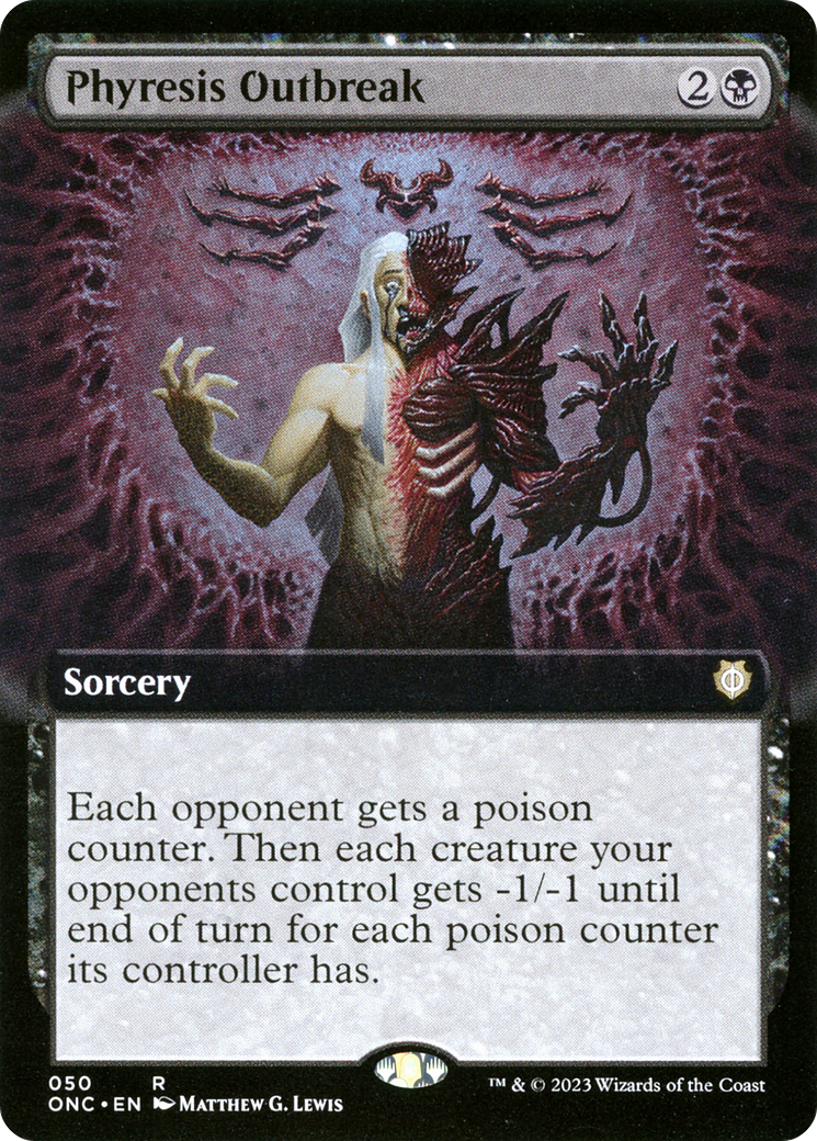 Phyresis Outbreak (Extended Art) [Phyrexia: All Will Be One Commander] | Tabernacle Games