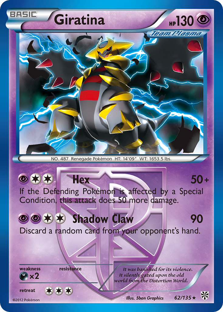 Giratina (62/135) [Black & White: Plasma Storm] | Tabernacle Games