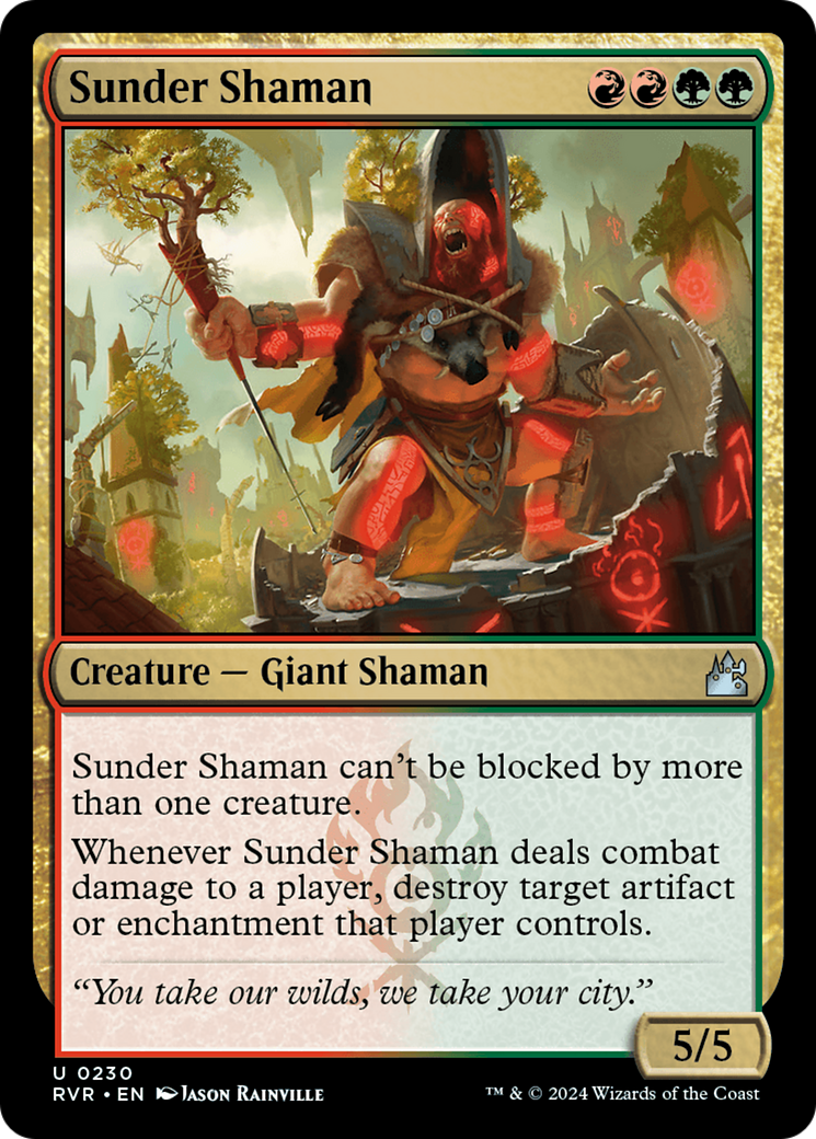 Sunder Shaman [Ravnica Remastered] | Tabernacle Games