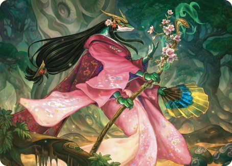 Sakiko, Mother of Summer Art Card [Commander Masters Art Series] | Tabernacle Games