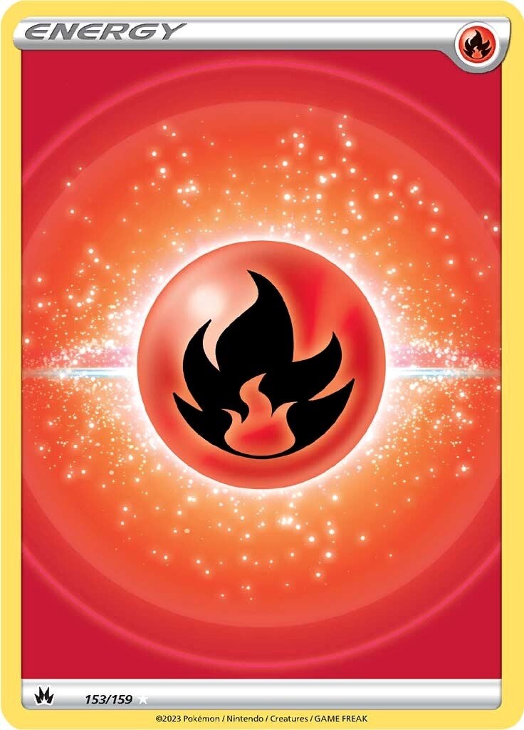 Fire Energy (153/159) (Texture Full Art) [Sword & Shield: Crown Zenith] | Tabernacle Games