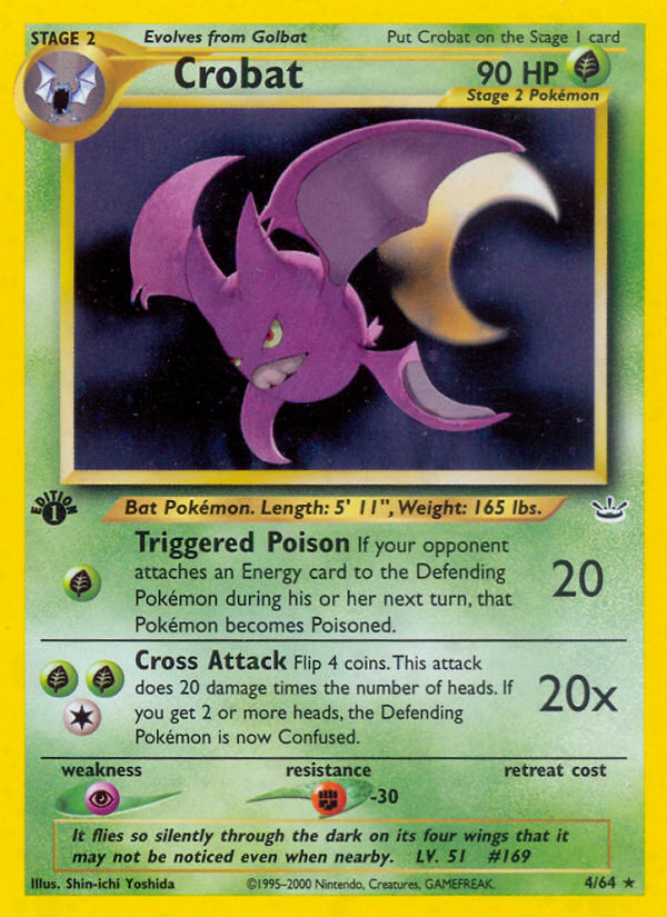 Crobat (4/64) [Neo Revelation 1st Edition] | Tabernacle Games