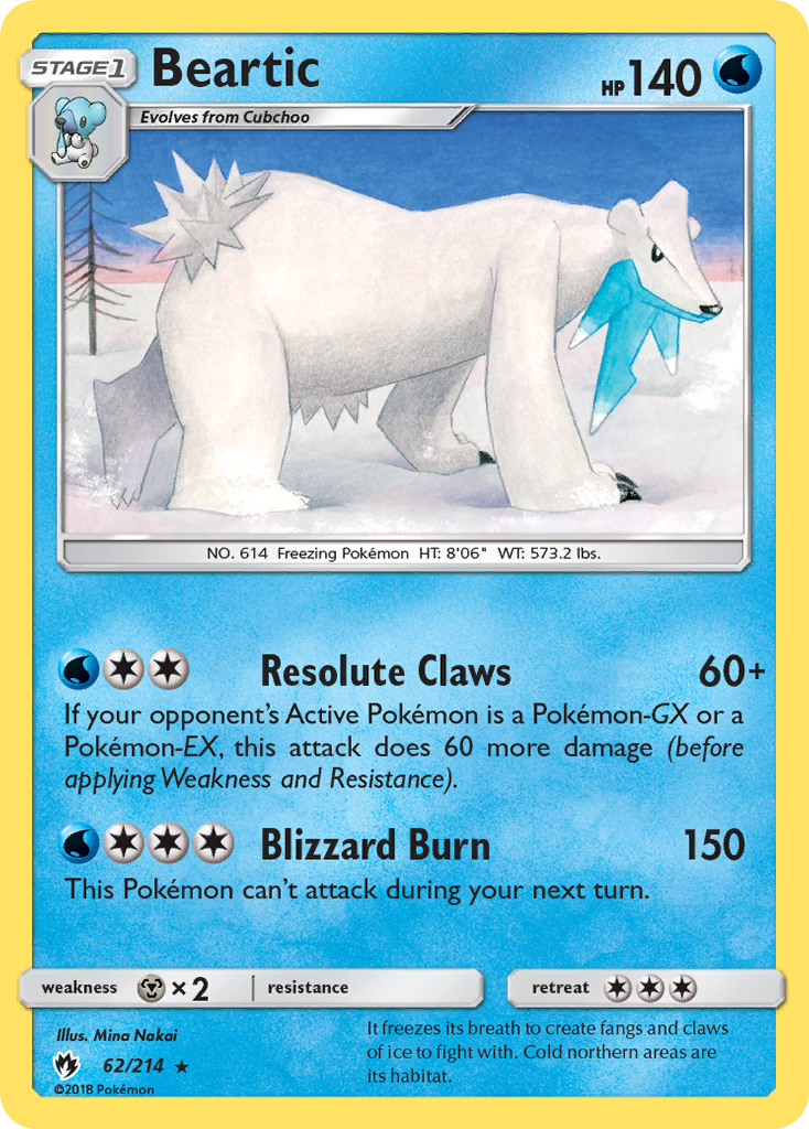 Beartic (62/214) [Sun & Moon: Lost Thunder] | Tabernacle Games