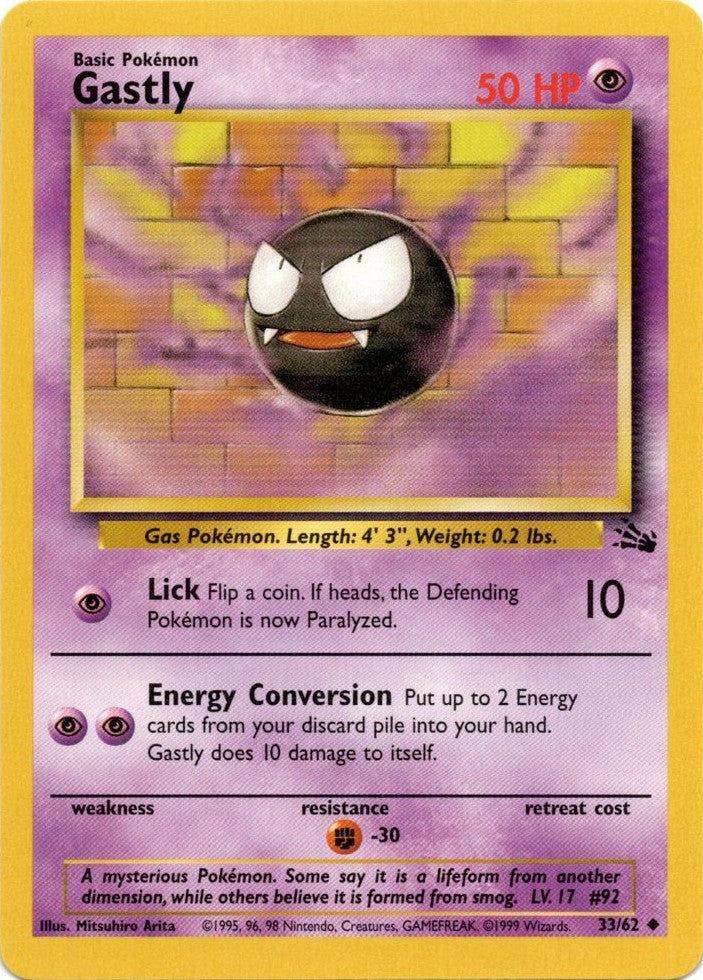 Gastly (33/62) [Fossil Unlimited] | Tabernacle Games