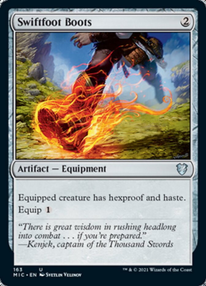 Swiftfoot Boots [Innistrad: Midnight Hunt Commander] | Tabernacle Games