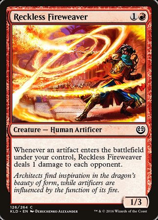 Reckless Fireweaver [Kaladesh] | Tabernacle Games