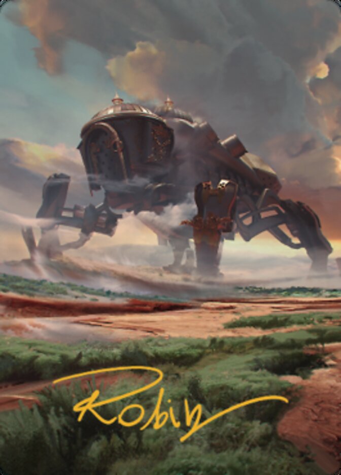 Plains (2) Art Card (Gold-Stamped Signature) [The Brothers' War Art Series] | Tabernacle Games