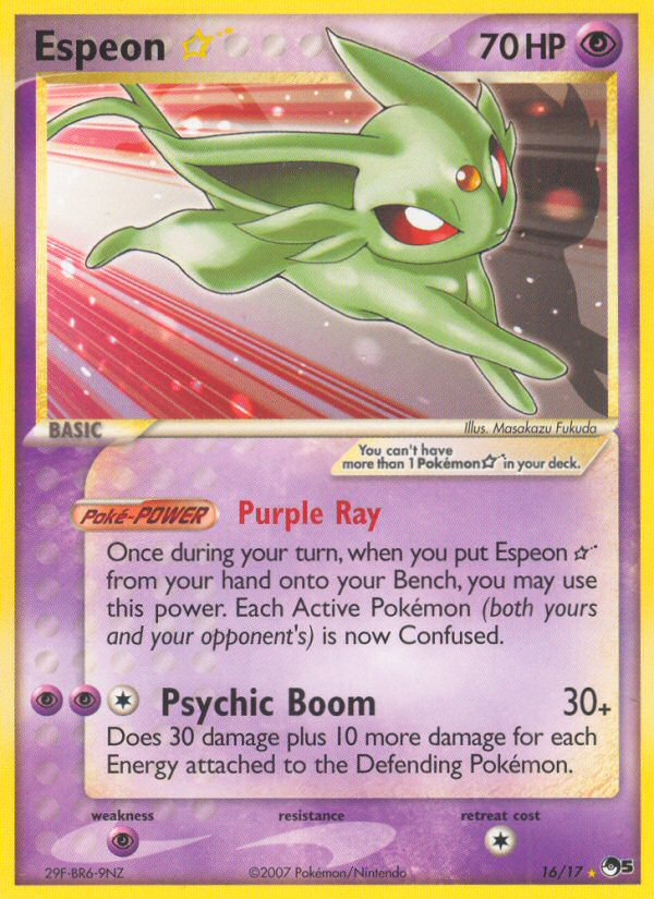 Espeon Star (16/17) [POP Series 5] | Tabernacle Games