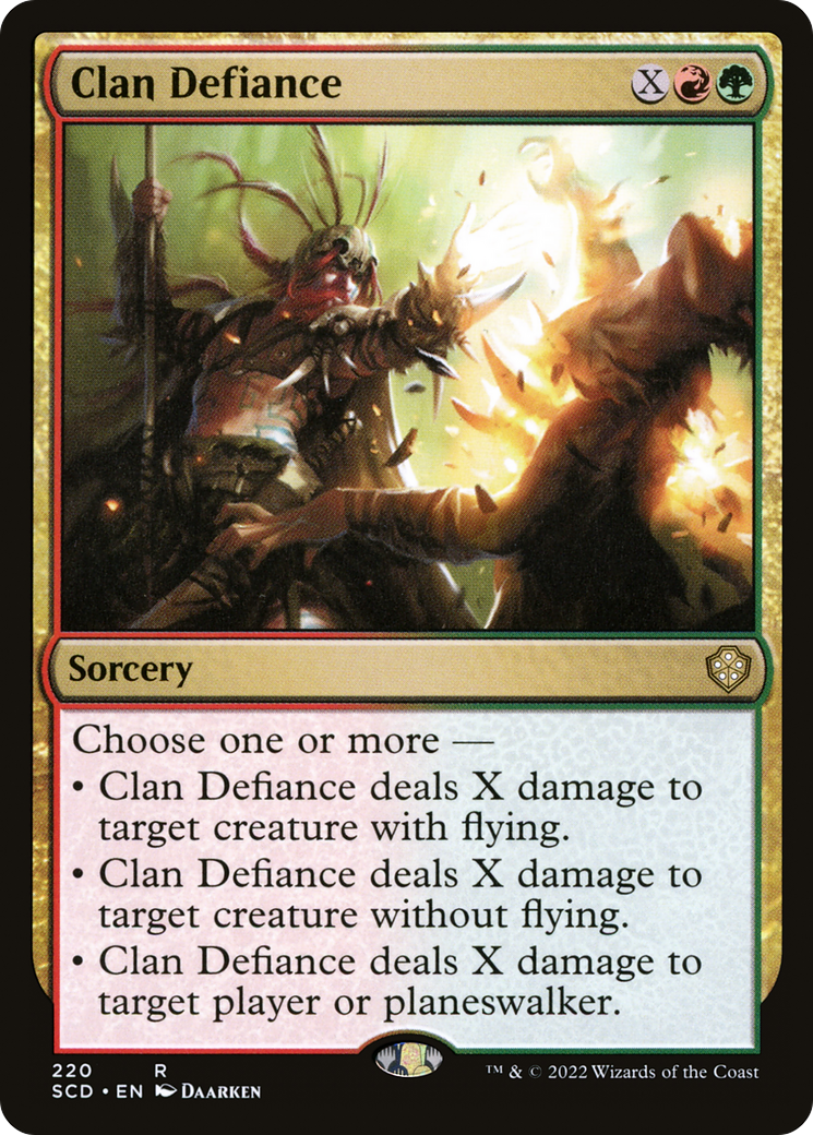 Clan Defiance [Starter Commander Decks] | Tabernacle Games
