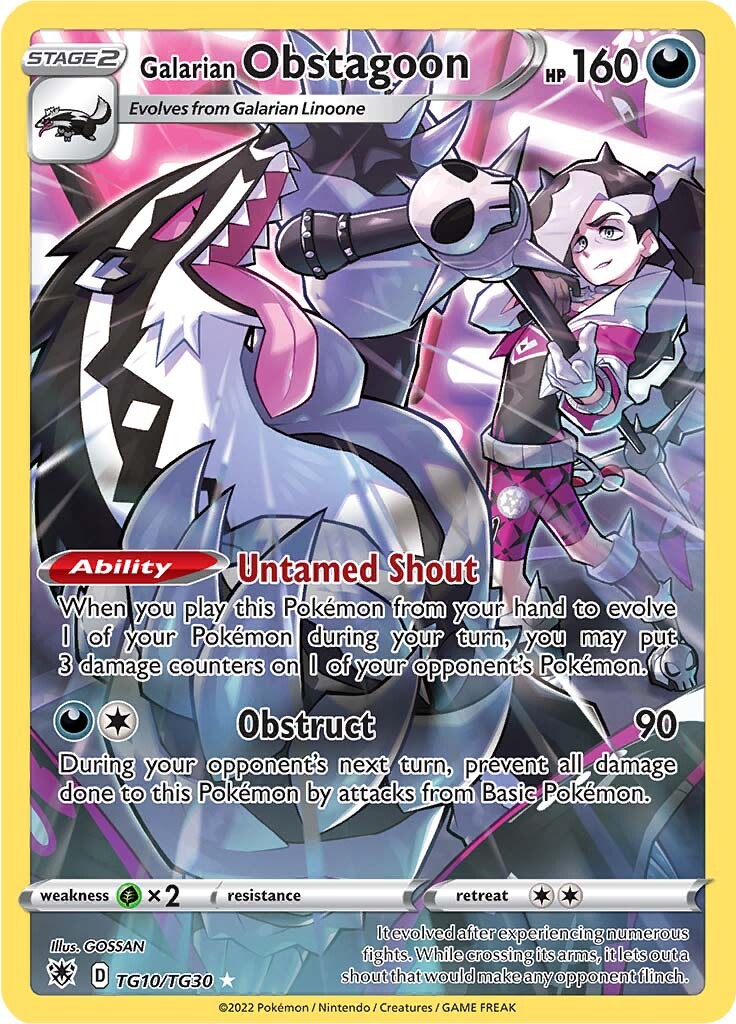 Galarian Obstagoon (TG10/TG30) [Sword & Shield: Astral Radiance] | Tabernacle Games