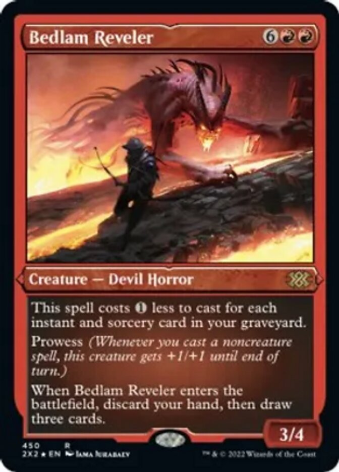 Bedlam Reveler (Foil Etched) [Double Masters 2022] | Tabernacle Games