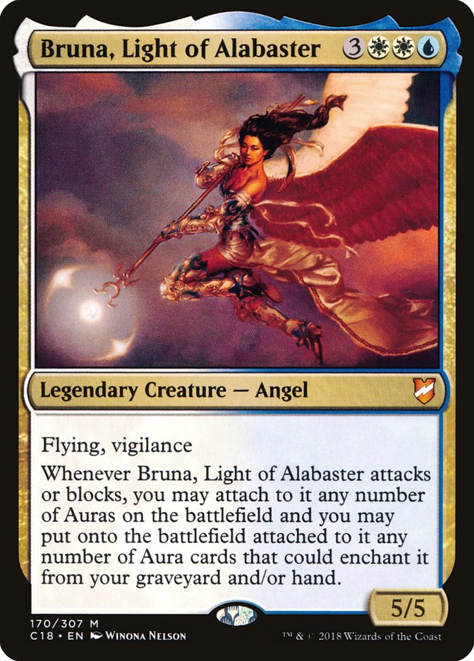 Bruna, Light of Alabaster (Oversized) [Commander 2018 Oversized] | Tabernacle Games