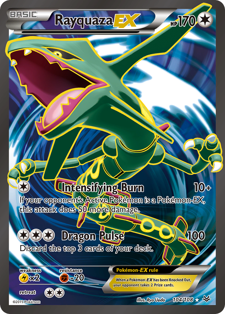 Rayquaza EX (104/108) [XY: Roaring Skies] | Tabernacle Games