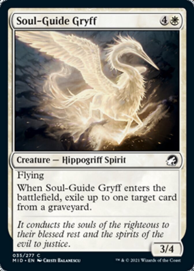 Soul-Guide Gryff [Innistrad: Midnight Hunt] | Tabernacle Games