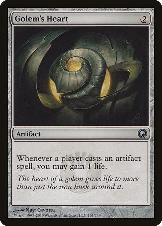 Golem's Heart [Scars of Mirrodin] | Tabernacle Games