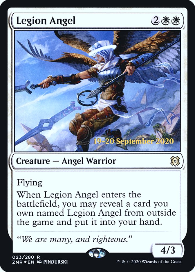 Legion Angel  [Zendikar Rising Prerelease Promos] | Tabernacle Games