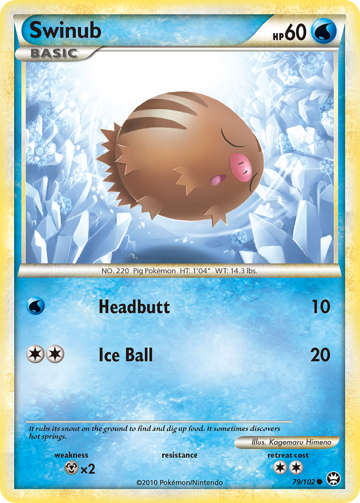 Swinub (79/102) [HeartGold & SoulSilver: Triumphant] | Tabernacle Games