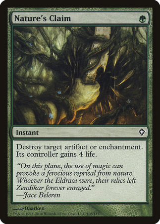 Nature's Claim [Worldwake] | Tabernacle Games