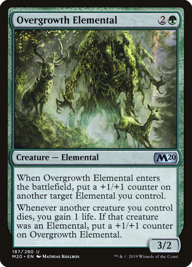 Overgrowth Elemental [Core Set 2020] | Tabernacle Games