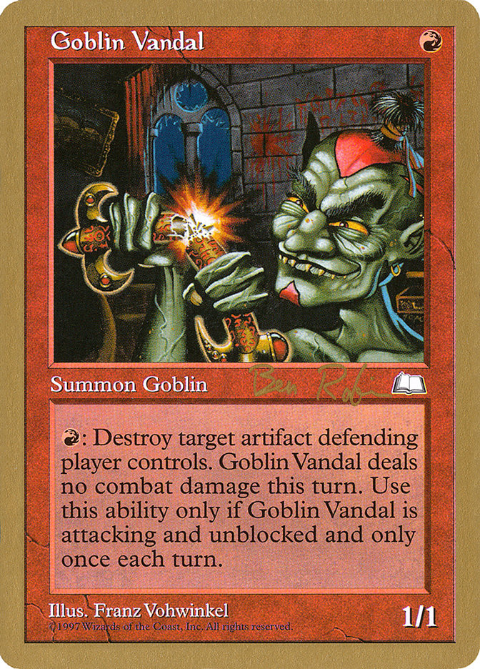 Goblin Vandal (Ben Rubin) [World Championship Decks 1998] | Tabernacle Games