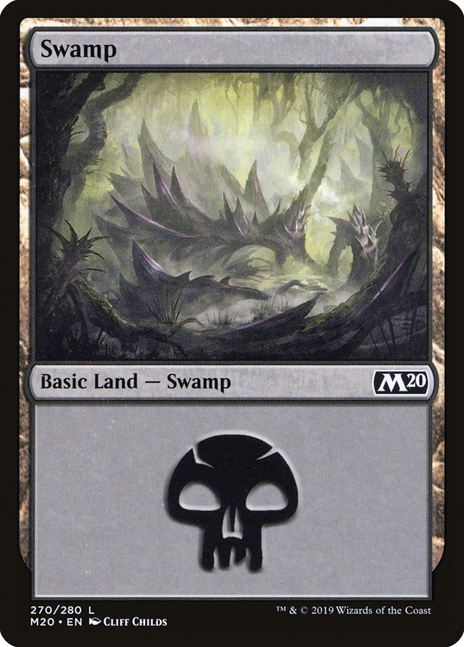 Swamp (#270) [Core Set 2020] | Tabernacle Games