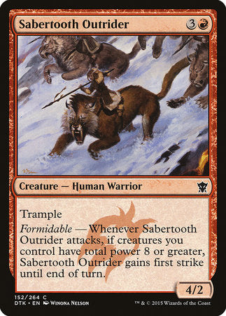 Sabertooth Outrider [Dragons of Tarkir] | Tabernacle Games