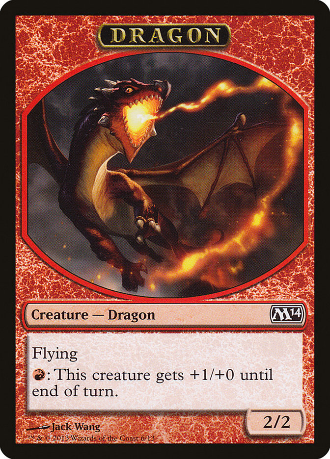 Dragon [Magic 2014 Tokens] | Tabernacle Games