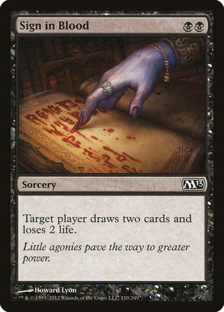 Sign in Blood [Magic 2013] | Tabernacle Games