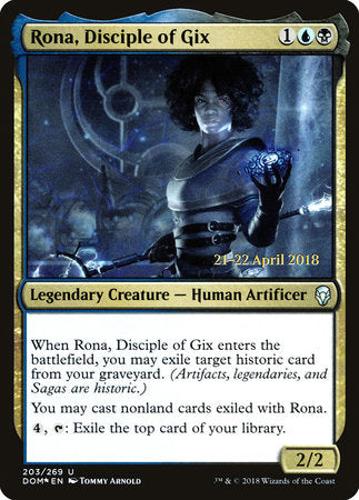 Rona, Disciple of Gix [Dominaria Promos] | Tabernacle Games