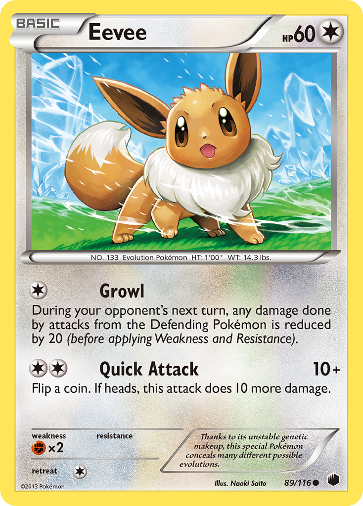 Eevee (89/116) [Black & White: Plasma Freeze] | Tabernacle Games