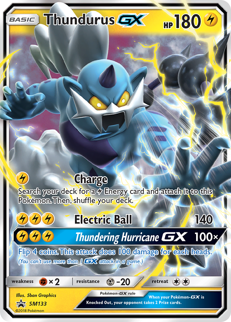 Thundurus GX (SM133) [Sun & Moon: Black Star Promos] | Tabernacle Games