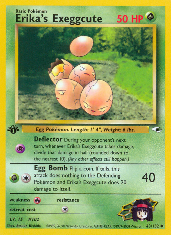 Erika's Exeggcute (43/132) [Gym Heroes 1st Edition] | Tabernacle Games