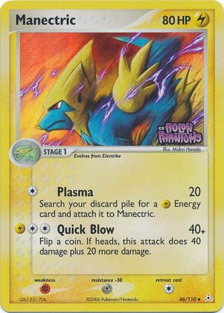 Manectric (46/110) (Stamped) [EX: Holon Phantoms] | Tabernacle Games