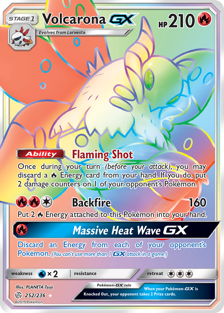 Volcarona GX (252/236) [Sun & Moon: Cosmic Eclipse] | Tabernacle Games