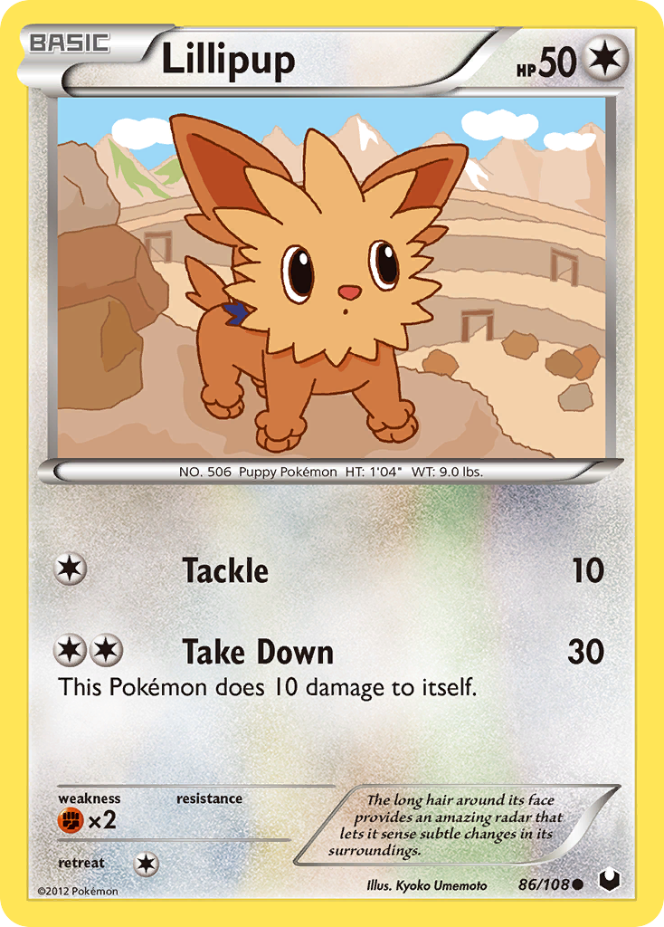 Lillipup (86/108) [Black & White: Dark Explorers] | Tabernacle Games