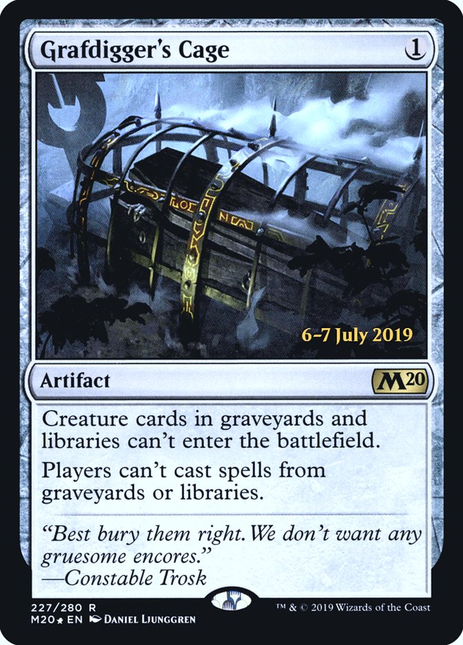 Grafdigger's Cage  [Core Set 2020 Prerelease Promos] | Tabernacle Games