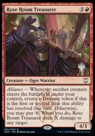 Rose Room Treasurer (Promo Pack) [Streets of New Capenna Commander Promos] | Tabernacle Games
