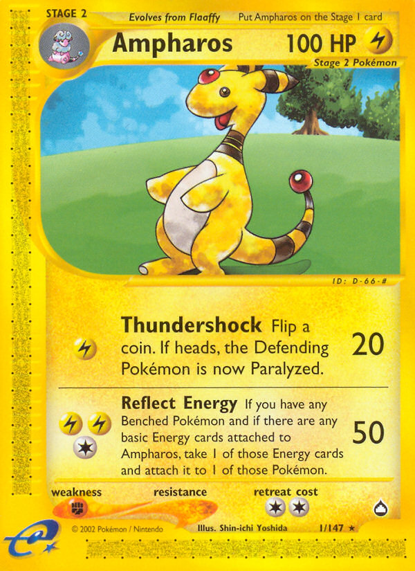 Ampharos (1/147) [Aquapolis] | Tabernacle Games