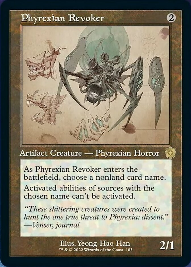 Phyrexian Revoker (Retro Schematic) [The Brothers' War Retro Artifacts] | Tabernacle Games