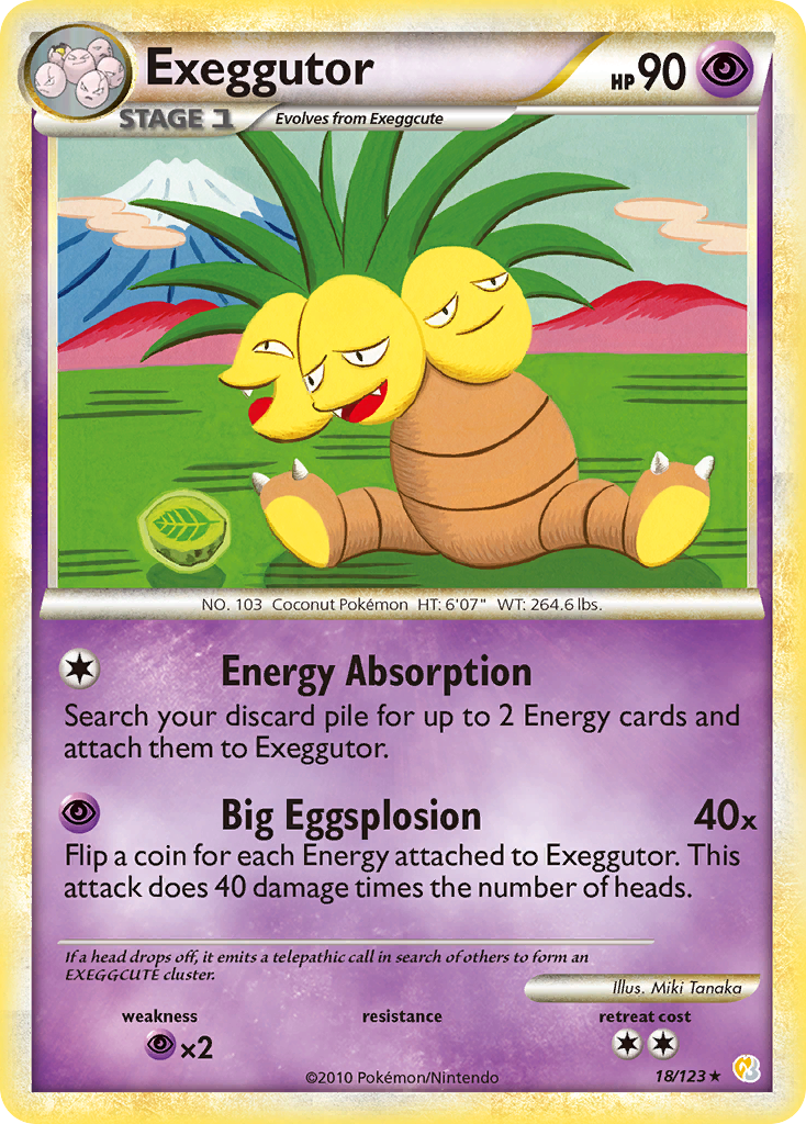 Exeggutor (18/123) [HeartGold & SoulSilver: Base Set] | Tabernacle Games