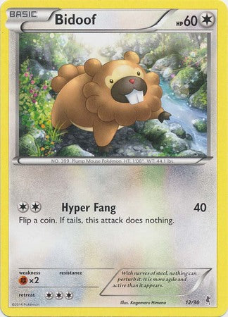 Bidoof (12/30) [XY: Trainer Kit 1 - Bisharp] | Tabernacle Games