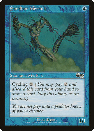 Sandbar Merfolk [Urza's Saga] | Tabernacle Games