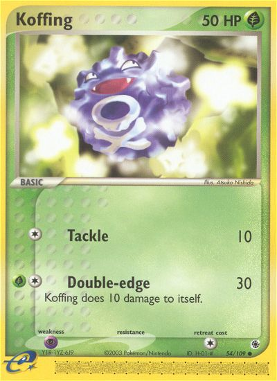 Koffing (54/109) [EX: Ruby & Sapphire] | Tabernacle Games