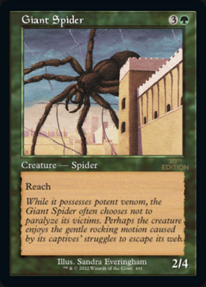 Giant Spider (Retro) [30th Anniversary Edition] | Tabernacle Games